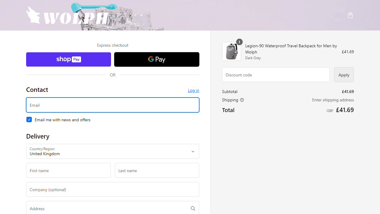 How to apply Wolph coupon code